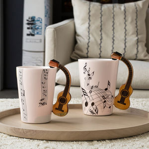 Tasses à café musicales en céramique créatives <span class=keywords><strong>de</strong></span> style Instagram pour couples, cadeaux d'entreprise transfrontaliers - Product Image 1