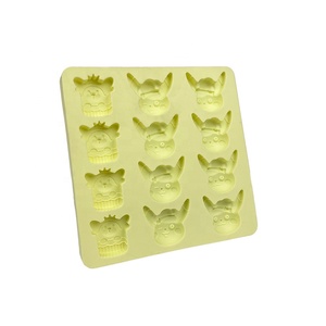 Pikachu mignon carton 12 cavités moule en silicone bricolage <span class=keywords><strong>chocolat</strong></span> savon gâteau outils ustensiles de cuisine conception produits de cuisine - Product Image 2