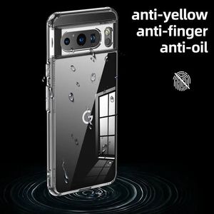 Funda de teléfono a prueba de golpes con armadura esmerilada translúcida antiarañazos para Google <span class=keywords><strong>Pixel</strong></span> 8 <span class=keywords><strong>7</strong></span> Pro 7A TPU parachoques cubierta trasera de plástico duro - Product Image 6
