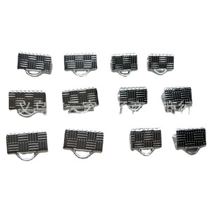 Clips rectangulaires en fer plaqué or KC, design géométrique, couleur blanc K, origine Yiwu, pour la fabrication de bracelets - Product Image 4