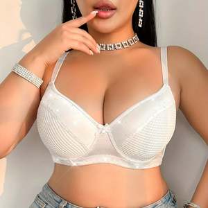 Grande Breast85-<span class=keywords><strong>110</strong></span> <span class=keywords><strong>C</strong></span>-F bonnet Push-up dentelle bretelles ajustées dentelle à la mode imprimé armatures strass soutien-gorge pour gros <span class=keywords><strong>seins</strong></span> femme - Product Image 5