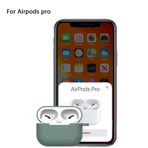 Funda protectora de goma <span class=keywords><strong>para</strong></span> Apple <span class=keywords><strong>Airpods</strong></span> Pro, carcasa de silicona de Color sólido resistente al agua, anticaída, novedad - Product Image 6