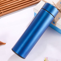 Bouteille d'eau isolée sous vide en acier inoxydable, bouteille d'eau LED avec affichage de la température