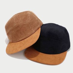 Gorra de Béisbol Vintage de Diseño Hip Hop con Visera Ancha y Plana, de Pana y Gamuza, para Hombre y Mujer, Estilo Urbano, Moda 2025 - Product Image 1