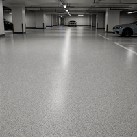 Peinture époxy pour sols en sable coloré, résistante et durable, auto-nivelante, de qualité industrielle, application au pinceau