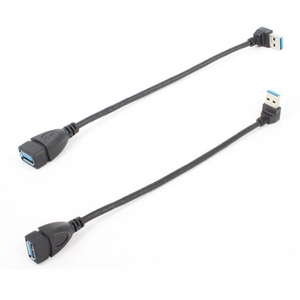 Cable adaptador USB 3,0, ángulo de 90 grados, Izquierda/arriba/<span class=keywords><strong>abajo</strong></span>/Derecha, macho a hembra, chaqueta, Cables USB, Cable de extensión - Product Image 3