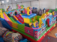 Castillo Inflable Comercial de PVC de 0.55mm de Grosor, Casa de Brinco Inflable para Niños, para Negocios de Alquiler y Parques de Diversiones