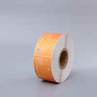 Étiquettes autocollantes brillantes en rouleau, imprimées avec code-barres, logo couleur personnalisé, écologiques et recyclables pour bouteilles d'assaisonnements