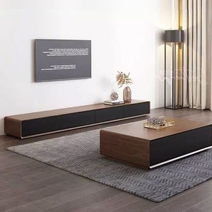 Solid Wood <b>Coffee</b> <b>Table</b> With Drawers 2 Drawer Storage Modern Minimalist Living Room Home Use Tea <b>Table</b> - Product Image 2