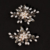 Fourniture exclusive transfrontalière : Charme de sabot fait main en perles et strass, style mode mariée européenne et américaine, 2,5-3,5 cm SF XK005