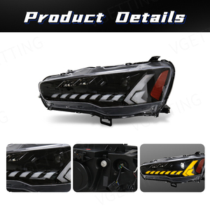 ไฟหน้ารถ Led สำหรับ Mitsubishi Lancer,ไฟหน้ารถปีศาจไฟเลี้ยวตอนกลางวัน DRL สำหรับ Mitsubishi Lancer EVO-X 2008 2009 <span class=keywords><strong>2010</strong></span> 2011 - 2016 - Product Image 2