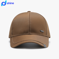Casquette de baseball à visière rigide printemps-automne pour hommes d'âge moyen à grande envergure de tête, protection solaire, style papa