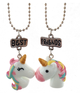 2pcs Carino best friends forever collana best friends fascino della collana unicorno - Product Image 5
