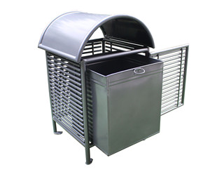 Outdoor steel park garbage cans street trash bin metal trash bin garbage