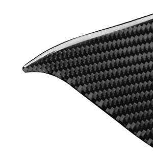 フロントインサイドドア13-18 Mazda3Axela装飾トリム用トライアングルカーボンファイバーステッカーインテリアアクセサリー - Product Image 5