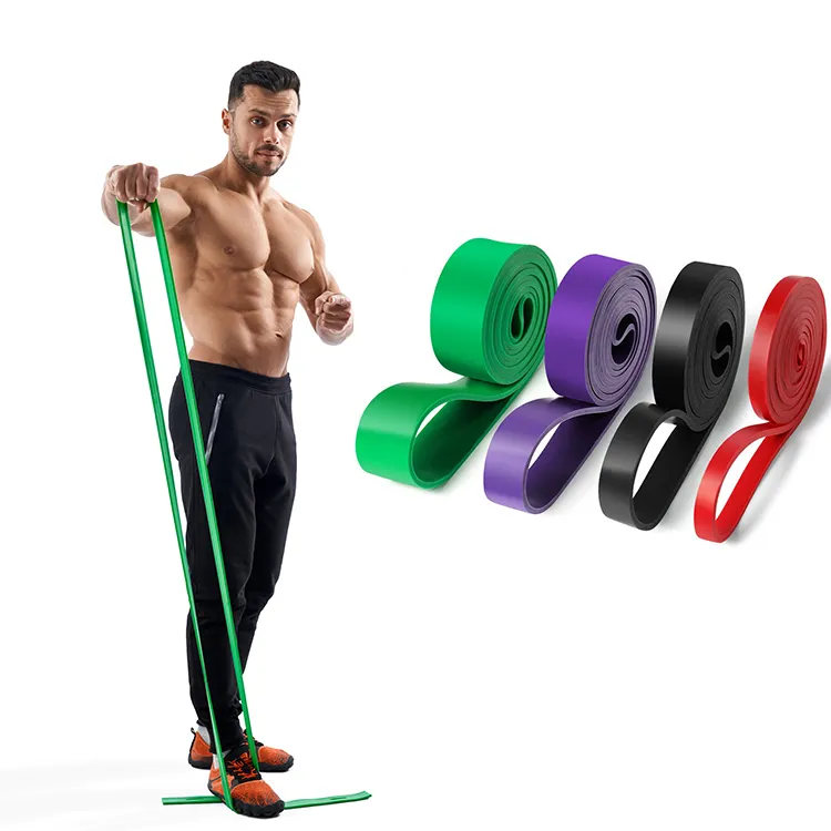 4Pcs Sets Resistance Bands Pull Up Gym Elastic Latex Bands Loops Home Exercise Fitness Power Bands