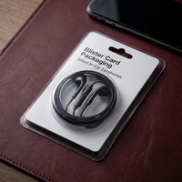 Boîte d'emballage en plastique transparente pour écouteurs, outils de beauté, électronique grand public, boîte à clapet en PET transparente