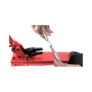 Alat pengembang manual tipe bangku 24 inci, alat pengeriting tangan, kabel tekan Crimping, tali kawat, Set mati, tang pemotong Crimper - Product Image 5