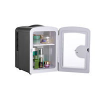 Mini réfrigérateur électrique pour maquillage, capacité 4L, utilisation à l'hôtel et en voiture, réfrigérateur de beauté portable de table