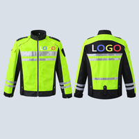 Chemise de travail à manches courtes haute visibilité fluorescente respirante pour homme avec logo personnalisé, doublure en coton amovible, manteau de travail chaud pour l'hiver