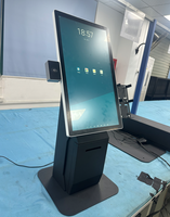Kiosque de commande en libre-service avec écran tactile de 21,5 pouces, terminal de paiement NFC, caisse enregistreuse avec imprimante de reçus