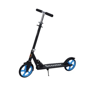 Adult Folding Kick <b>Scooter</b> With Large Wheels Black And White YS-CT109 Height Adjustable For Commuting - Product Image 3