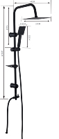 Colonne de douche en cuivre noir à jet de pluie, design classique, certifiée CE, garantie 5 ans, pour baignoire – Meilleures ventes