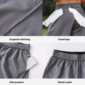 Pantalones Cortos Deportivos para Hombre, Cintura Elástica, Bolsillo, Presilla para Toalla, para Correr, Baloncesto, Gimnasio, Ajuste Holgado, Secado Rápido - Product Image 5