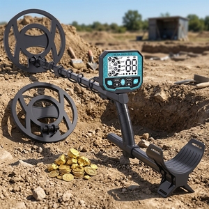 Detector de Metales Portátil para Adultos, Alta Sensibilidad, Pantalla LCD, Búsqueda de Tesoros Subterráneos, Detector de Monedas de Oro y Plata, Resistente al Agua - Product Image 3