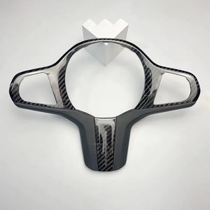Placa embellecedora de fibra de carbono para <span class=keywords><strong>volante</strong></span>, cubierta Interior para BMW M3 M4 M5 M6 M8 X3M X4M X5M G20 G30 G28 G38 1 2 3 4 5 6 7 Series - Product Image 6
