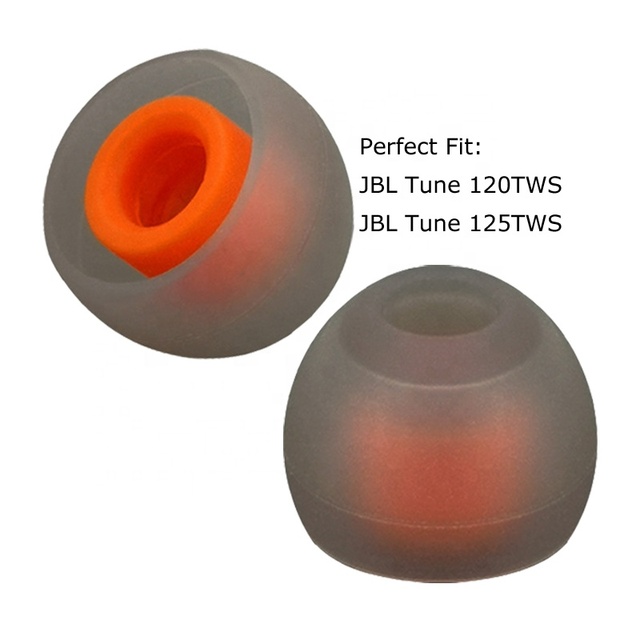 For JBL Tune 120 125 TWS Eartip Noise Reduction Earbud Silicone Tips for JBL T120 T125 TWS Silicon Rubber Cover Ear Tips
