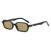 Lunettes de soleil tendance de petite taille pour femmes, monture rectangulaire rétro, légères, pour hommes