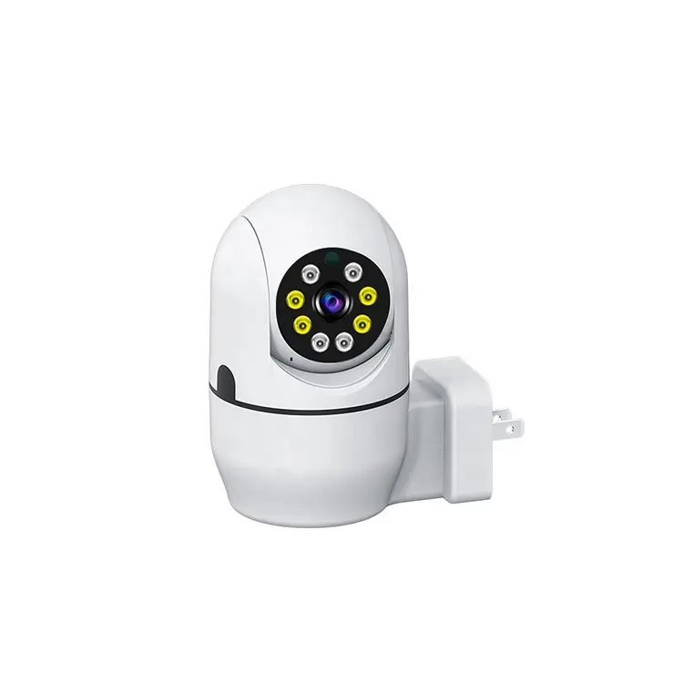 New WiFi Surveillance Indoor Wireless Security motion tracking PTZ Socket Home Security V380 Pro EU US UK power plug camera