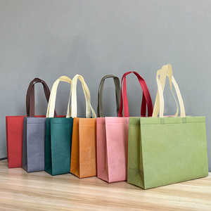 Spot al por mayor <span class=keywords><strong>de</strong></span> protección del medio ambiente personalizado Impresión en color personalizada Bolsas <span class=keywords><strong>de</strong></span> compras reutilizables Bolsas <span class=keywords><strong>de</strong></span> compras recicladas - Product Image 6
