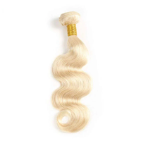 Meilleures ventes : Mèches de cheveux humains blonds 613, ondulées, 100g, double épaisseur, Remy, cuticules alignées, cheveux péruviens