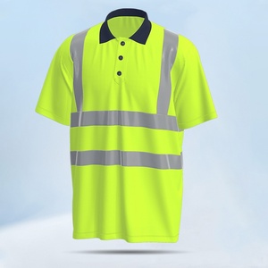 Summer Breathable Short-sleeve Reflective Safety <strong>T</strong>-<strong>shirt</strong> for Outdoor Sanitation <strong>Workers</strong> - Product Image 2