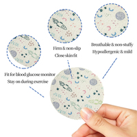 Patch pour capteur de glycémie, respirant, résistant à la transpiration, à forte adhérence, fixation ferme, respectueux de la peau