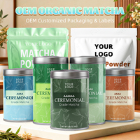 Fairir Private Label Supply - Matcha Cérémonial Biologique Premium, Récolte Fraîche pour Boissons au Thé, Emballage Personnalisé