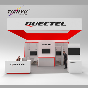 Sistema de exposición moderno Diseño de cabina 10x10 Cabina de convenciones Soporte de exhibición Stand Expo Booth 3x3 Aluminio con soportes de TV - Product Image 1