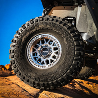 Rines Forjados NJQS Personalizados de 17 Pulgadas 9J Beadlock 4x4 KMC 8x170 8x165.1 Todoterreno para Ram 2500 Ford F250