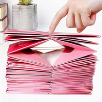Caja de Regalo Sorpresa de Navidad con Dinero Explosivo, Sobre Rojo Plegable Único con Confeti para Dinero en Efectivo