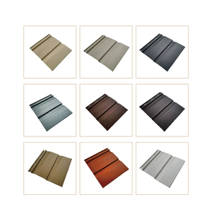 Panneau de bardage extérieur en PVC imitation <span class=keywords><strong>bois</strong></span>, installation facile, imperméable, ignifuge, surface anti-UV, pour hôtel, villa - Product Image 6