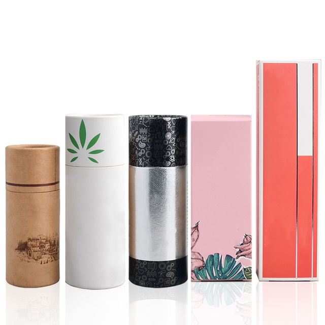 Wholesale Degradable Kraft Paper Tube Packaging Eco-Friendly Paper Carton for Tea