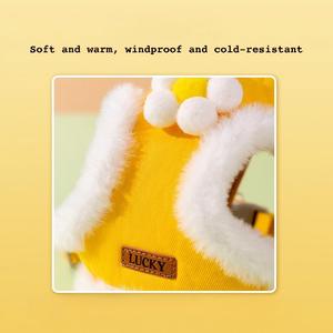 Harnais pour chien Kangdarpet, style gilet chaud pour l'automne et l'hiver, pour petits chiots, Pomeranian, laisse pour chat et chien, corde de promenade - Product Image 6