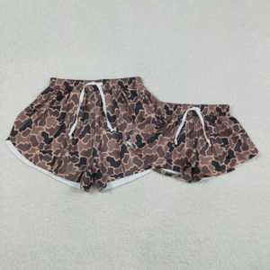 SS0767 rts vente chaude Boutique en gros Shorts de yoga à imprimé camouflage marron pour femmes adultes Pantalons et pantalons de yoga - Product Image 5