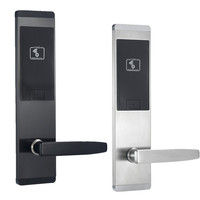 Sistema de bloqueo de puerta inteligente US ANSI Mortise para hoteles Moteles Seguridad Cerradura Electrónica RFID Software DE GESTIÓN Nube Aluminio