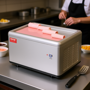 Machine à glaces frites Vevor 19,3 x 14,9 en acier inoxydable, pour usage commercial en restaurant - Product Image 2