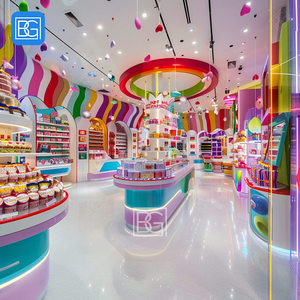 Bespoke <span class=keywords><strong>Snack</strong></span> thương mại đồ nội thất Cửa hàng kẹo thiết kế nội thất sô cô la Kính truy cập sô cô la Tường <span class=keywords><strong>Snack</strong></span> hiển thị - Product Image 2