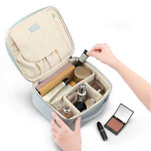 Purple Portable Leather Travel Cosmetic <b>Bag</b> <b>with</b> Adjustable Dividers for <b>Makeup</b> <b>Brushes</b> Girl Friend Gift - Product Image 6