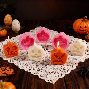 UNIMOUND Halloween Easter Pumpkin Candle <b>Silicone</b> Molds | Heat Resistant Non-Toxic Dishwasher Safe DIY Soap Cake <b>Baking</b> - Product Image 4